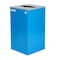 Alpine Industries 58-Gallon 2-Stream Black Steel-Blue Recycling Bin Station ALP4450-BLK-KIT3 - alternate 3